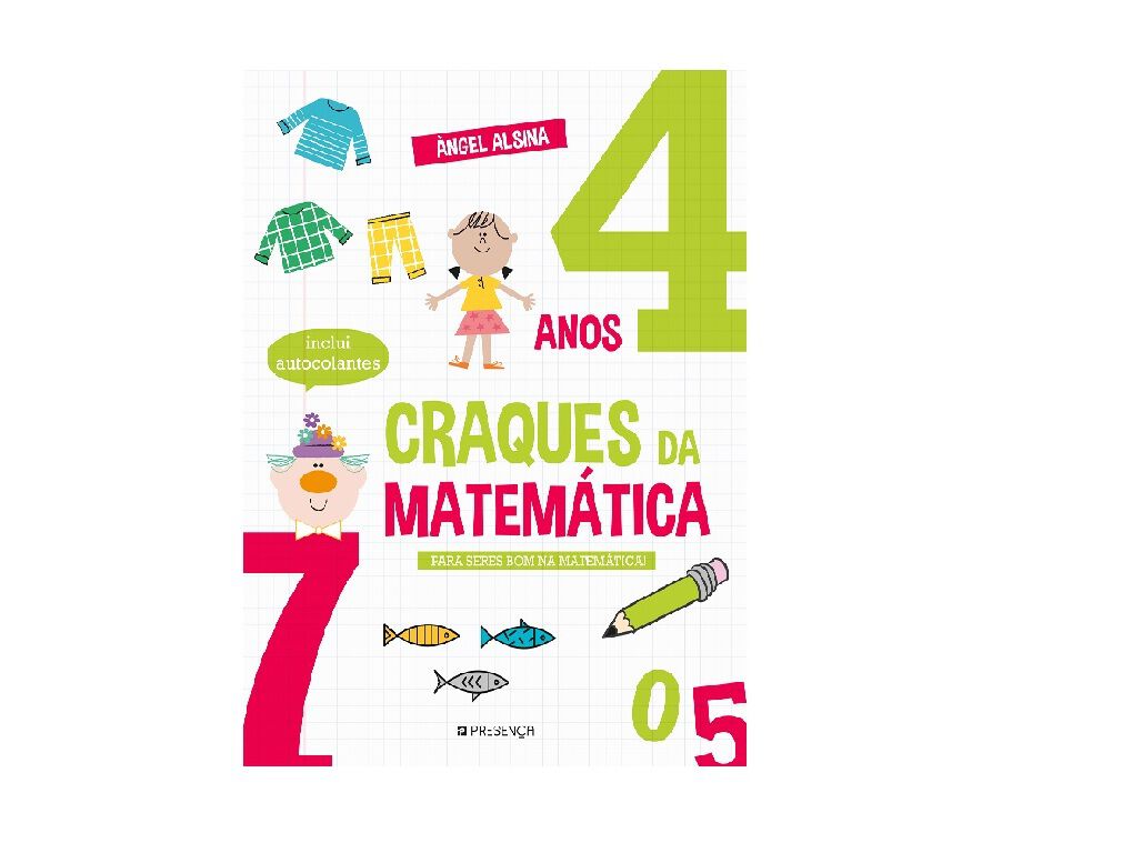 LIVRO CRAQUES DA MATEMATICA:4 ANOS/ANGEL ALSINA image number 0