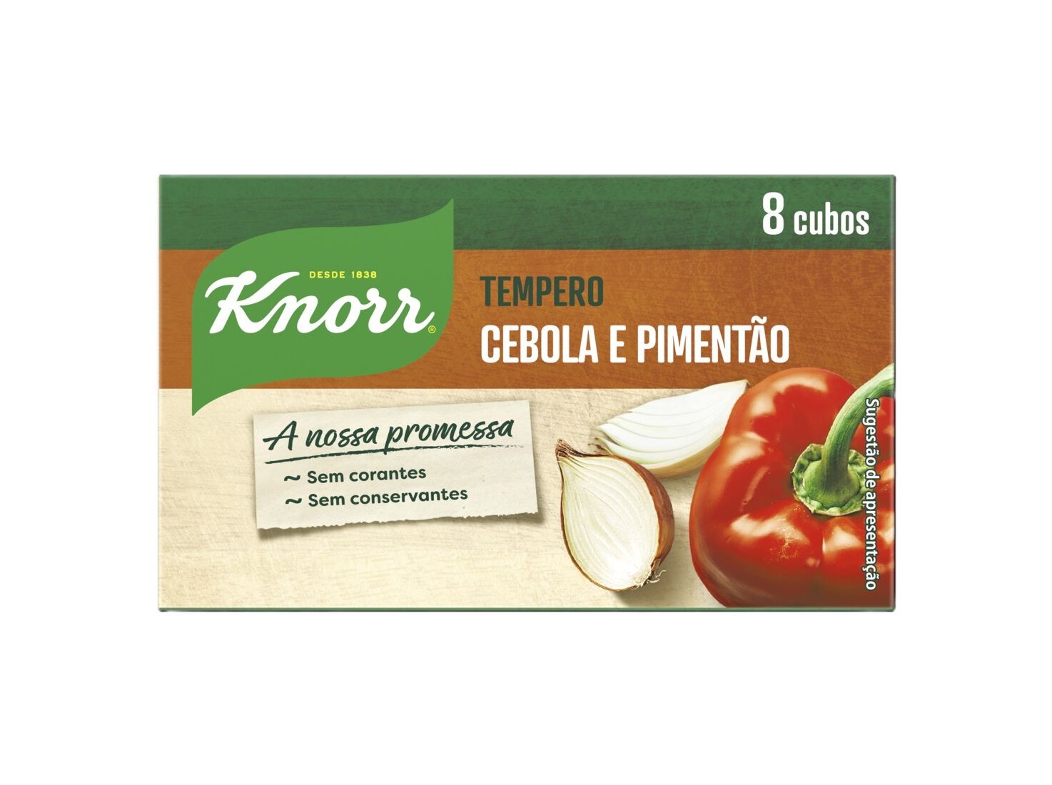 CALDO LEGUMES KNORR CEBOLA E PIMENT&Atilde;O 8 CUBOS 72G image number 0