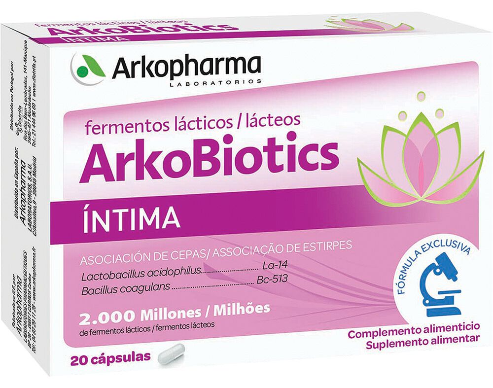 SUPLEMENTO ARKOBIOTICS INT&Iacute;MA 20CAPSULAS
