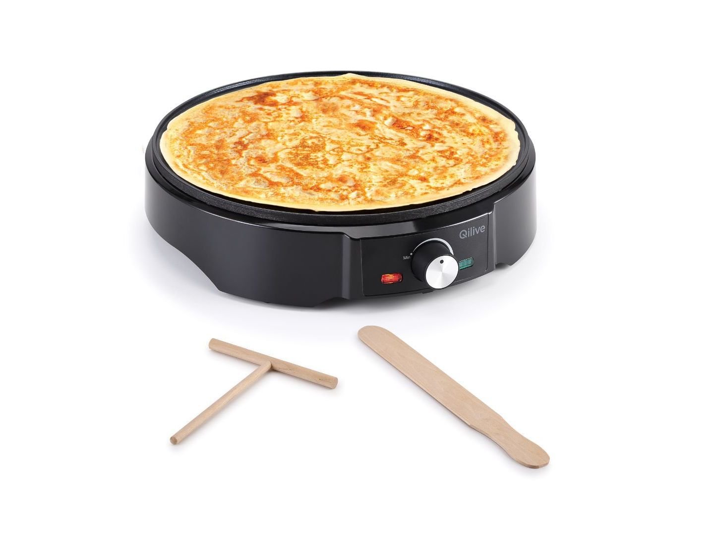 CREPEIRA QILIVE Q.5394 1400W 30 CM ANTIADERENTE COM TERM&Oacute;STATO AJUST&Aacute;VEL