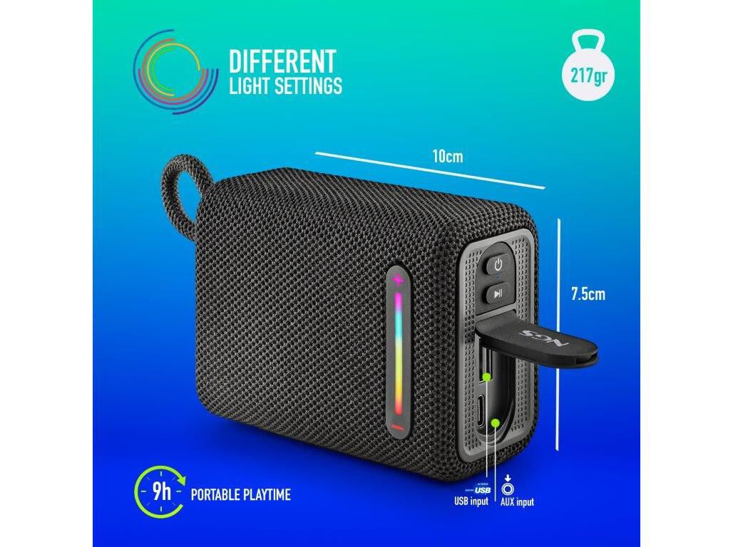 COLUNAS PORTATEIS BT NGS ROLLERFURIA1BLUE image number 6