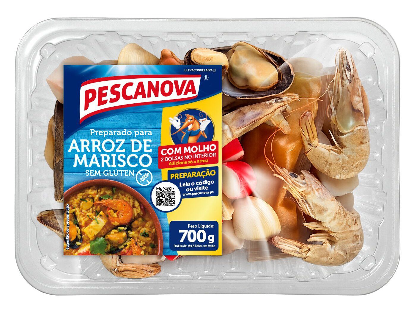 PREPARADO PARA ARROZ DE MARISCO PESCANOVA SEM GL&Uacute;TEN 700G