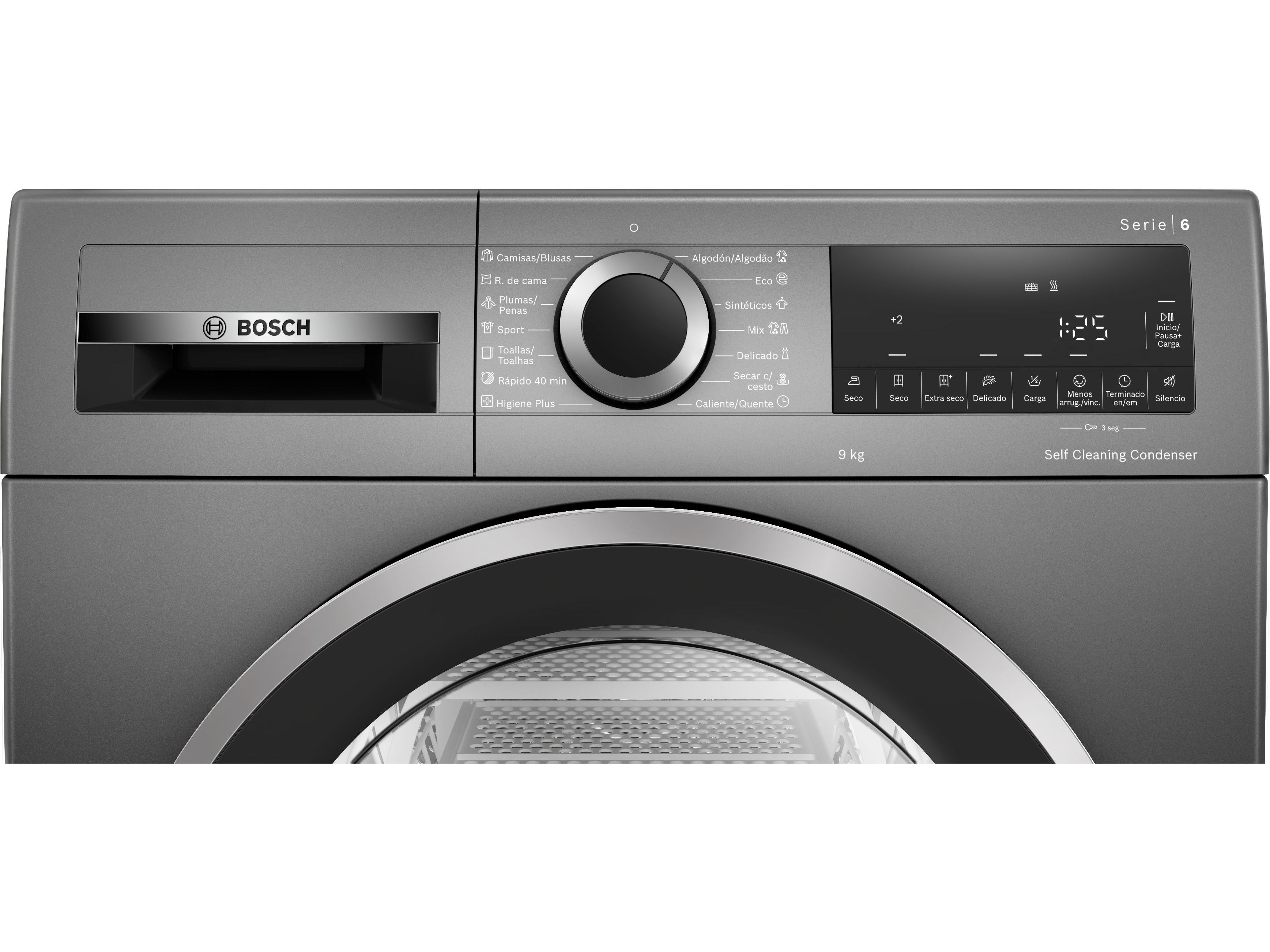 M&Aacute;QUINA SECAR ROUPA BOSCH WQG245DRES INOX C 9KG image number 2