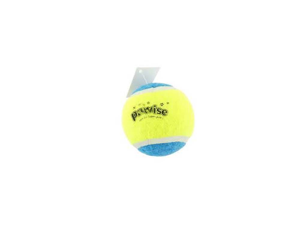 BRINQUEDO PARA C&Atilde;O PAWISE BOLA AMARELO E AZUL 6.3CM 1 UNIDADE image number 1