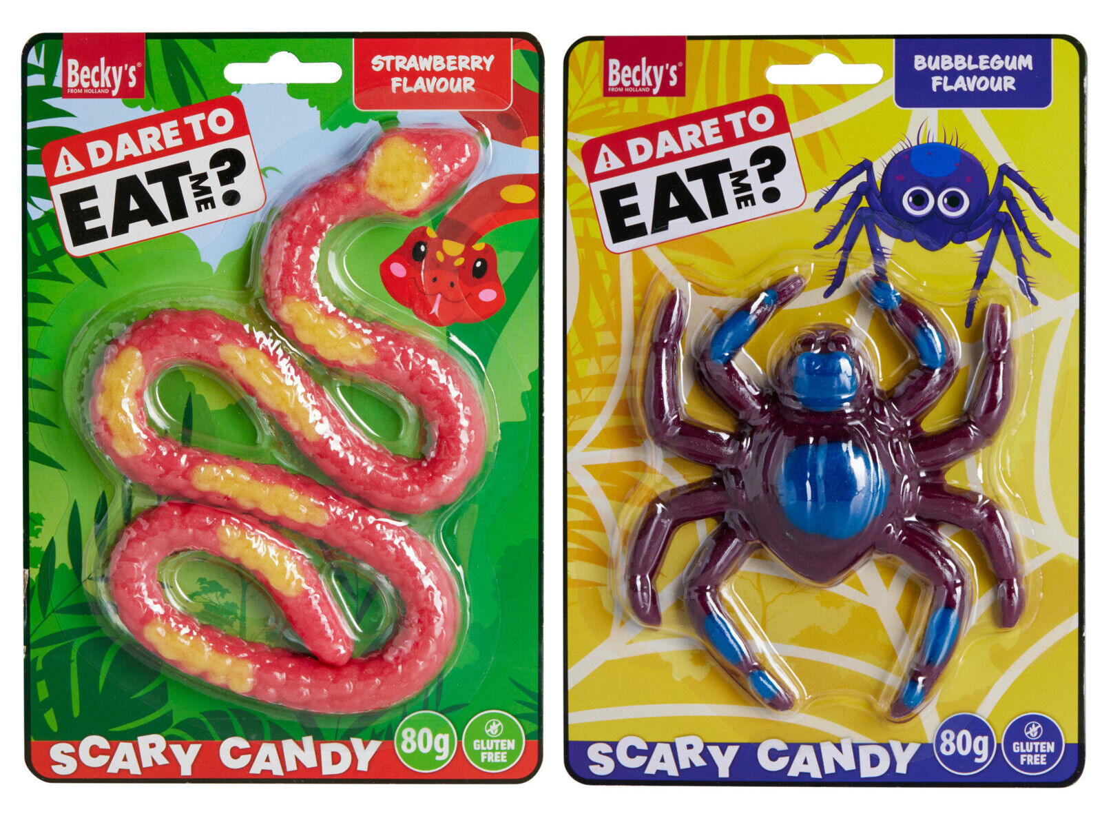 GOMA SCARY CANDY ARANHA E COBRA 80G image number 2