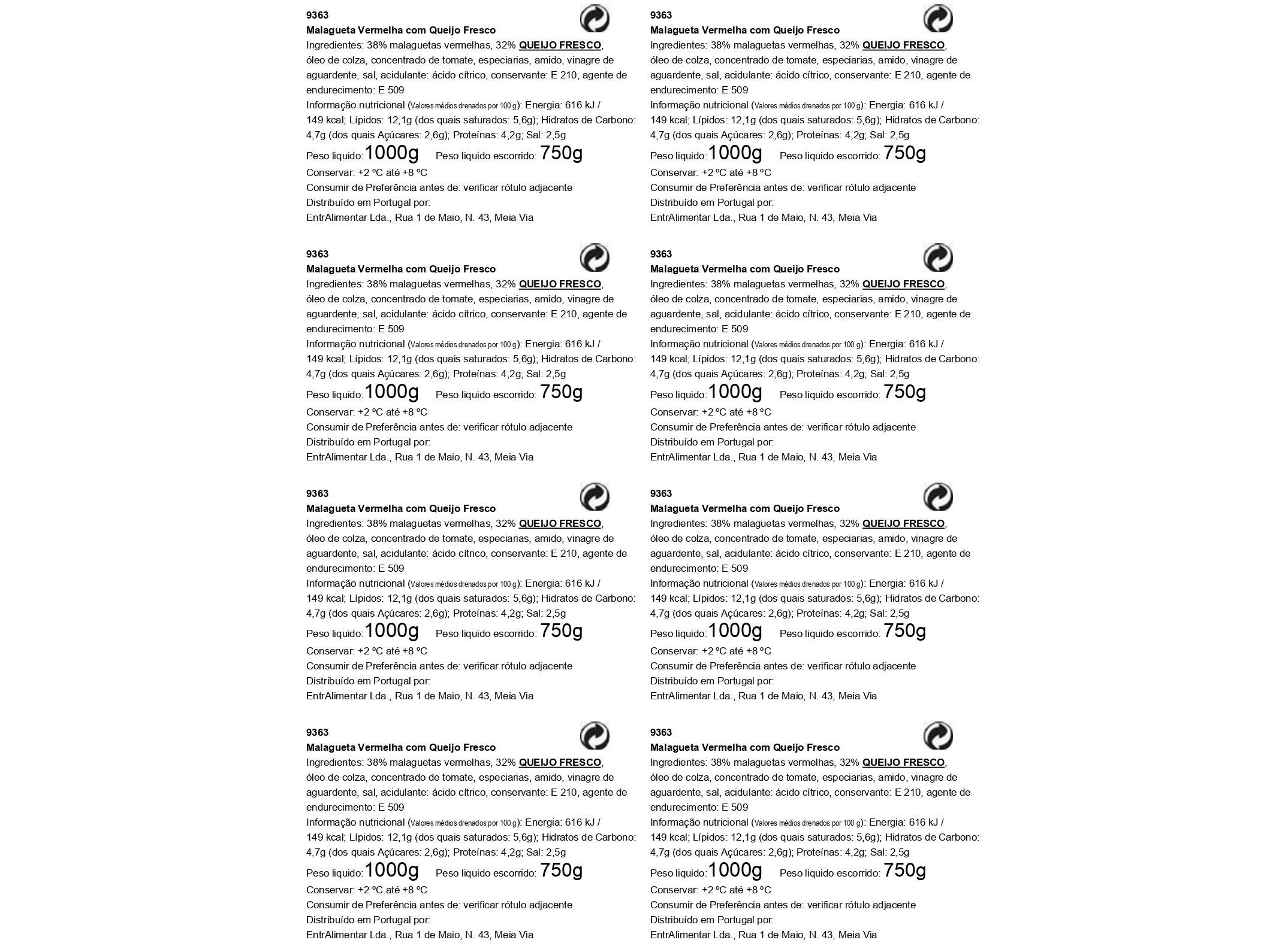 MALAGUETA VERMELHA COM QUEIJO DITTMANN KG image number 1