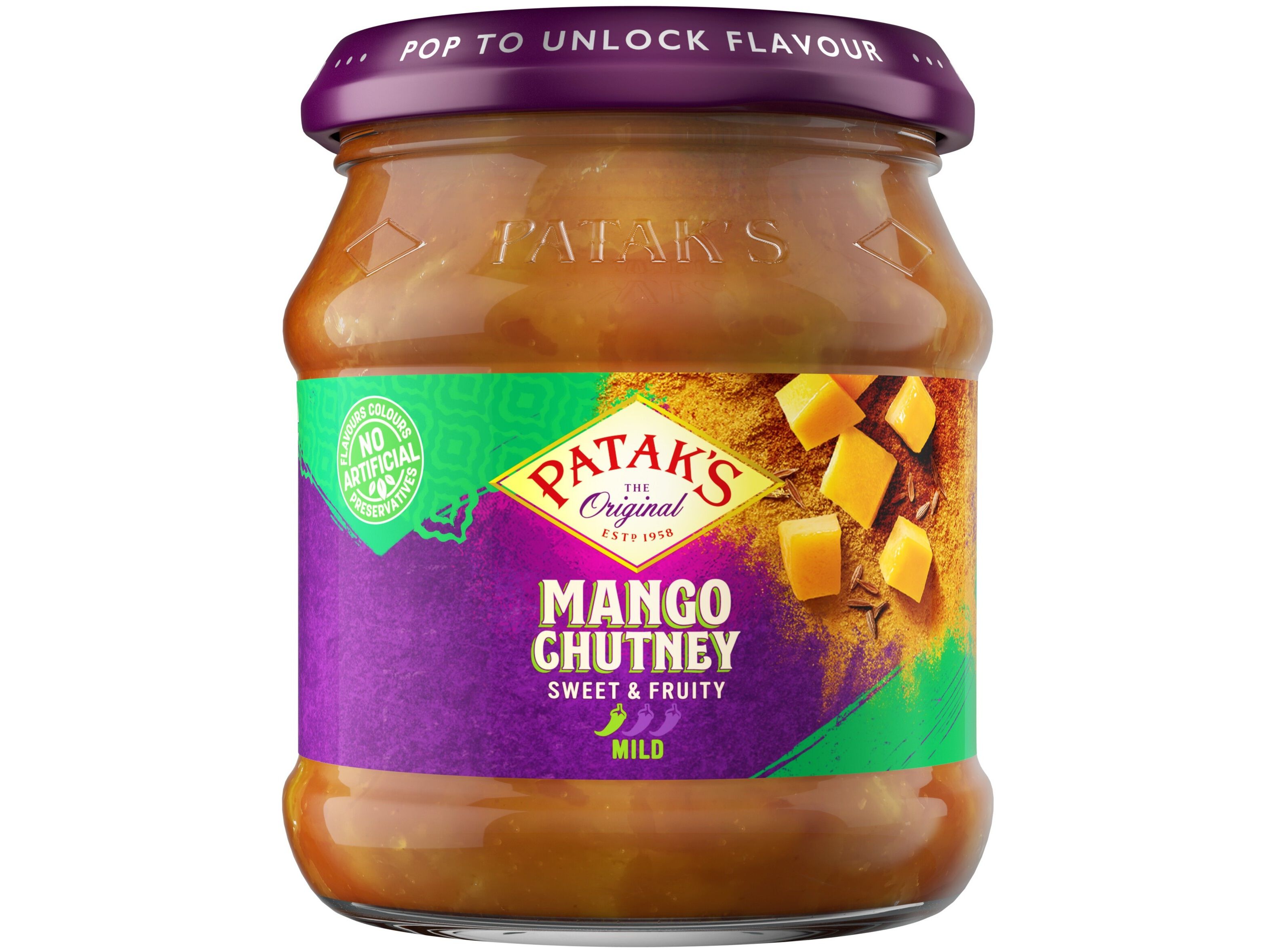 CHUTNEY PATAKS DE MANGA 340G image number 1