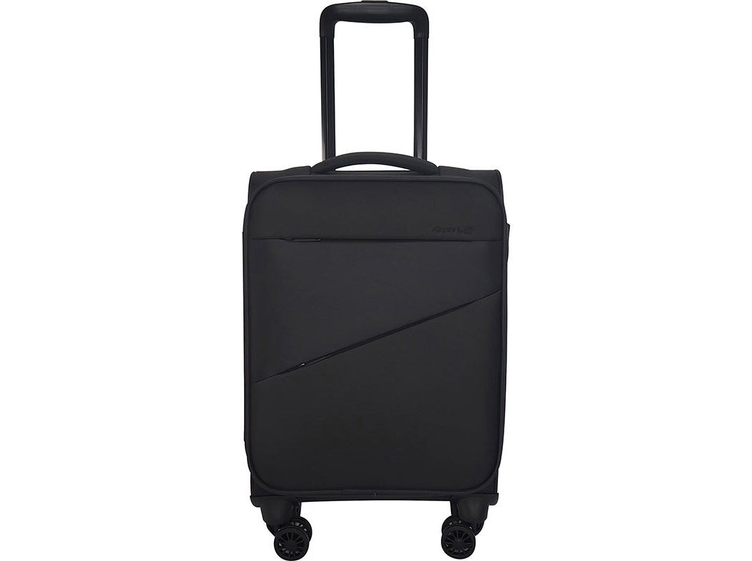 MALA DE CABINE FLEX&Iacute;VEL AIRPORT PRETO 8 RODAS 35X55X20CM image number 0