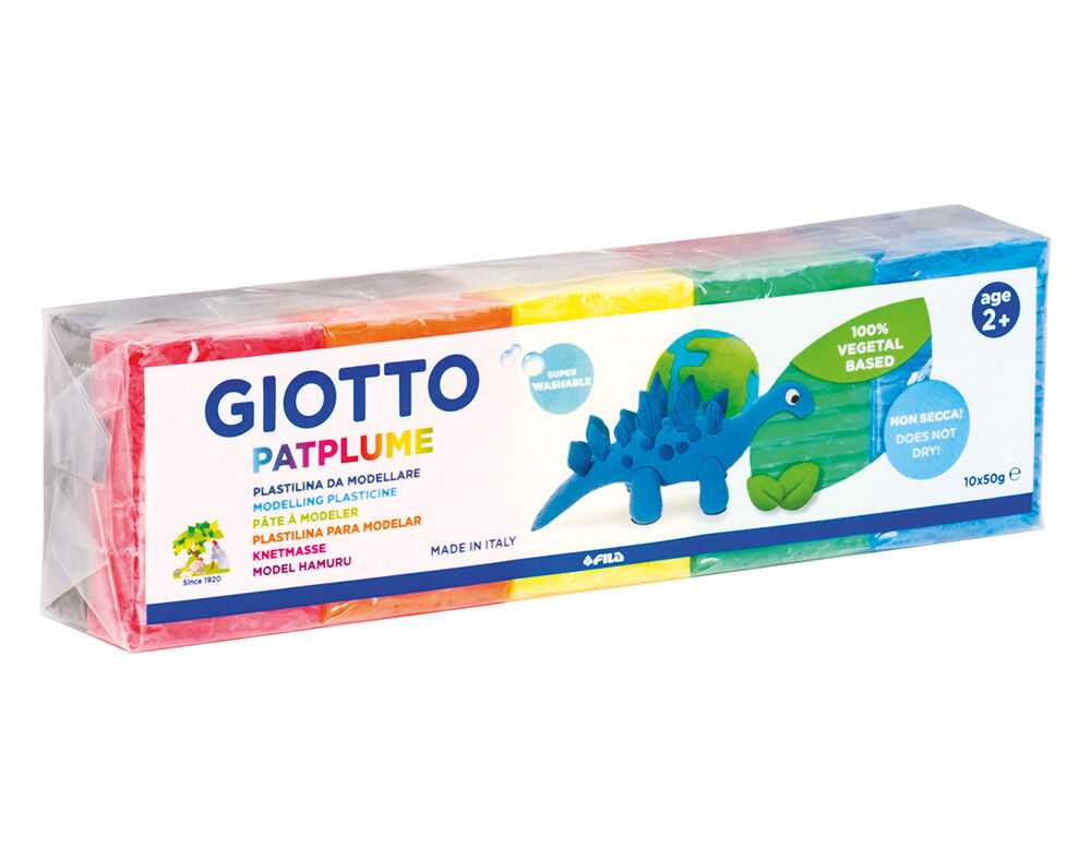 PLASTICINA GIOTTO PATPLUME 10 UNIDADES 15G
