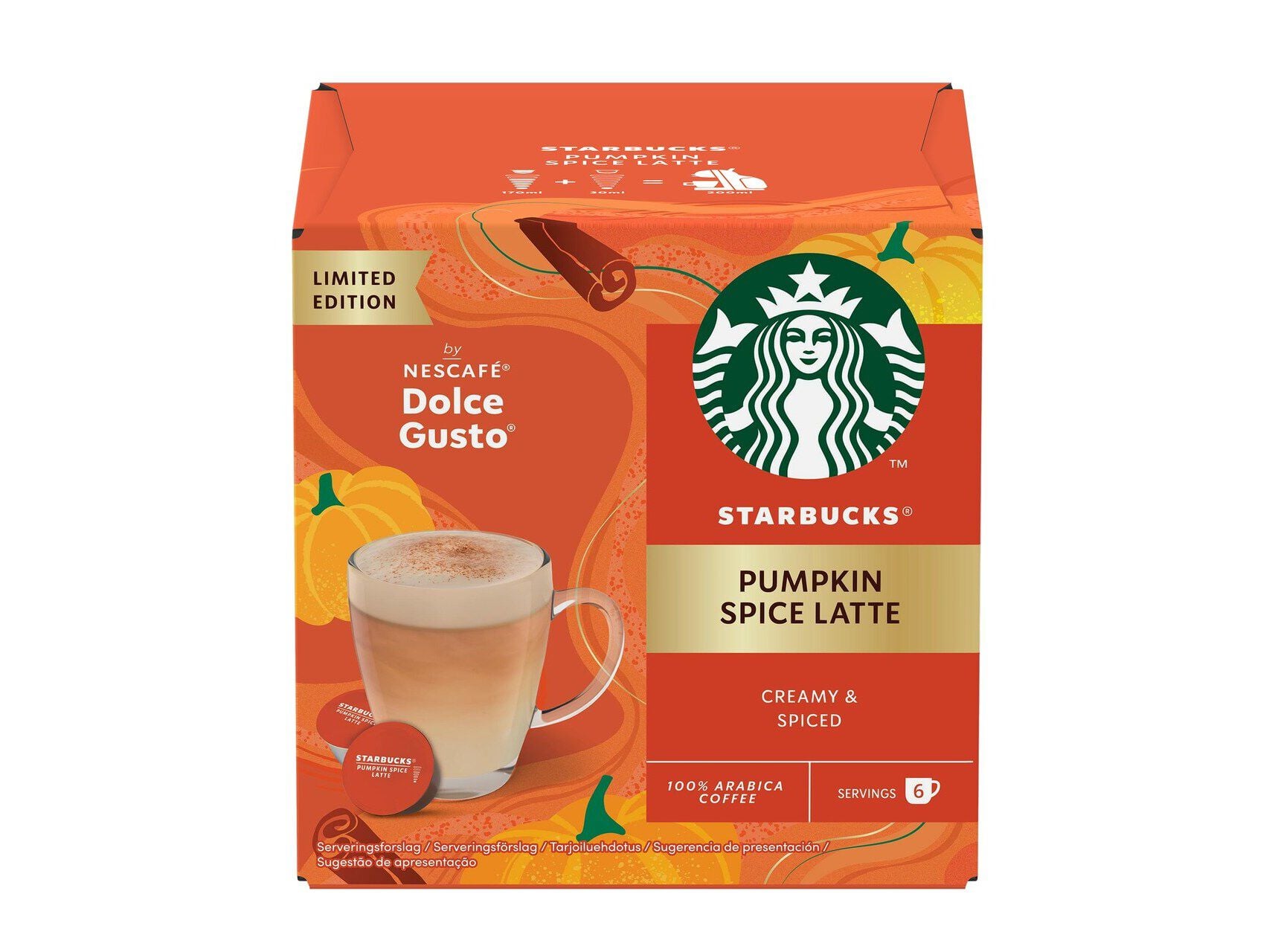 CAPSULAS STARBUCKS NDG PUMPKIN SPICE LATTE 6 UN image number 0