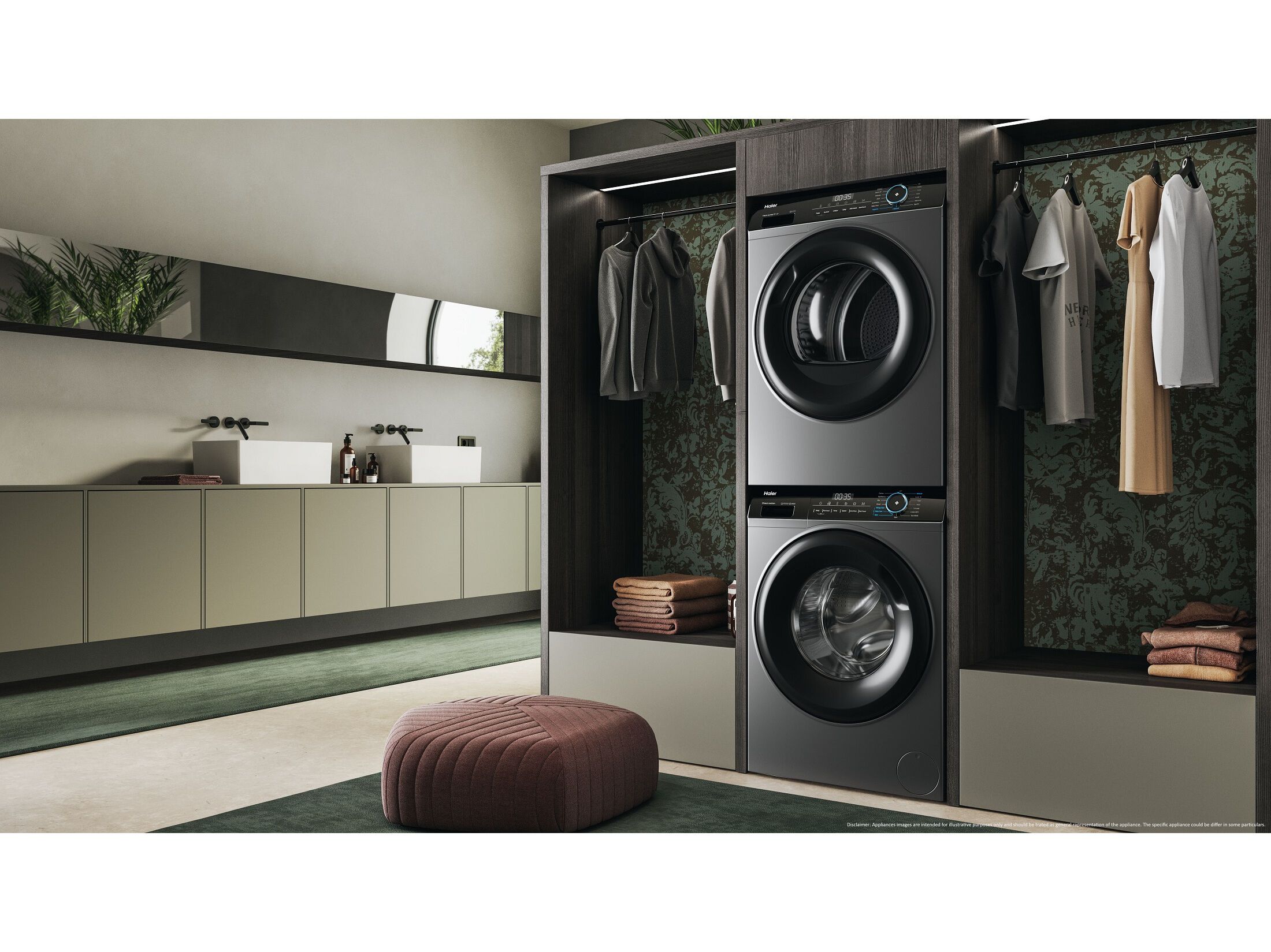 M&Aacute;QUINA DE SECAR ROUPA HAIER HD90-A3939R-S C 9KG BOMBA DE CALOR image number 6