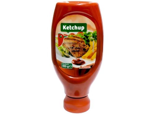 KETCHUP AUCHAN TOP DOWN PET 450G image number 0