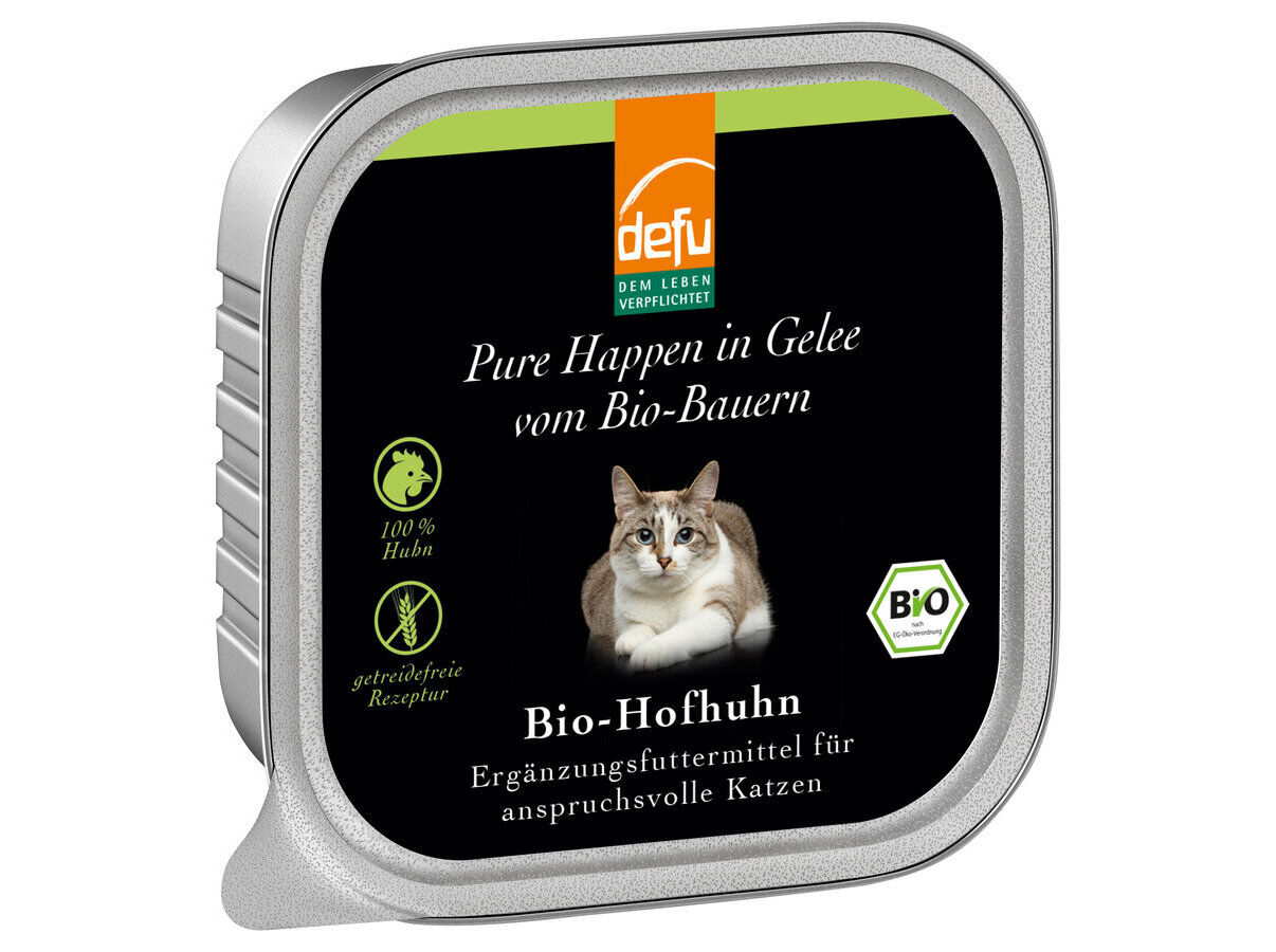 COMIDA H&Uacute;MIDA BIO GATO DEFU FRANGO EM GELEIA 100G image number 0