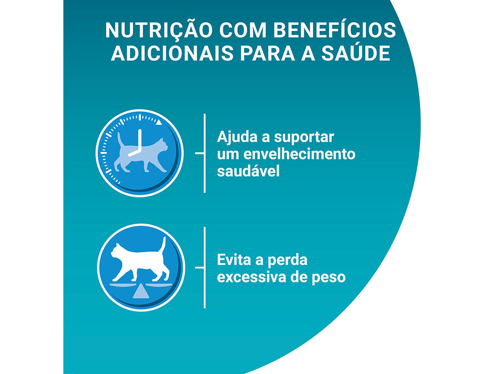 RA&Ccedil;&Atilde;O PARA GATO PURINA ONE SENIOR 11+ COM FRANGO 800G image number 3