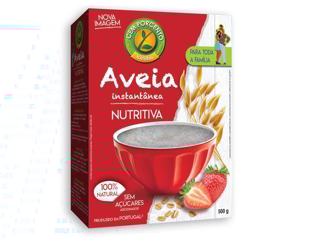 AVEIA CEM PORCENTO SUPER FINA INSTANT&Acirc;NEA 500G image number 0
