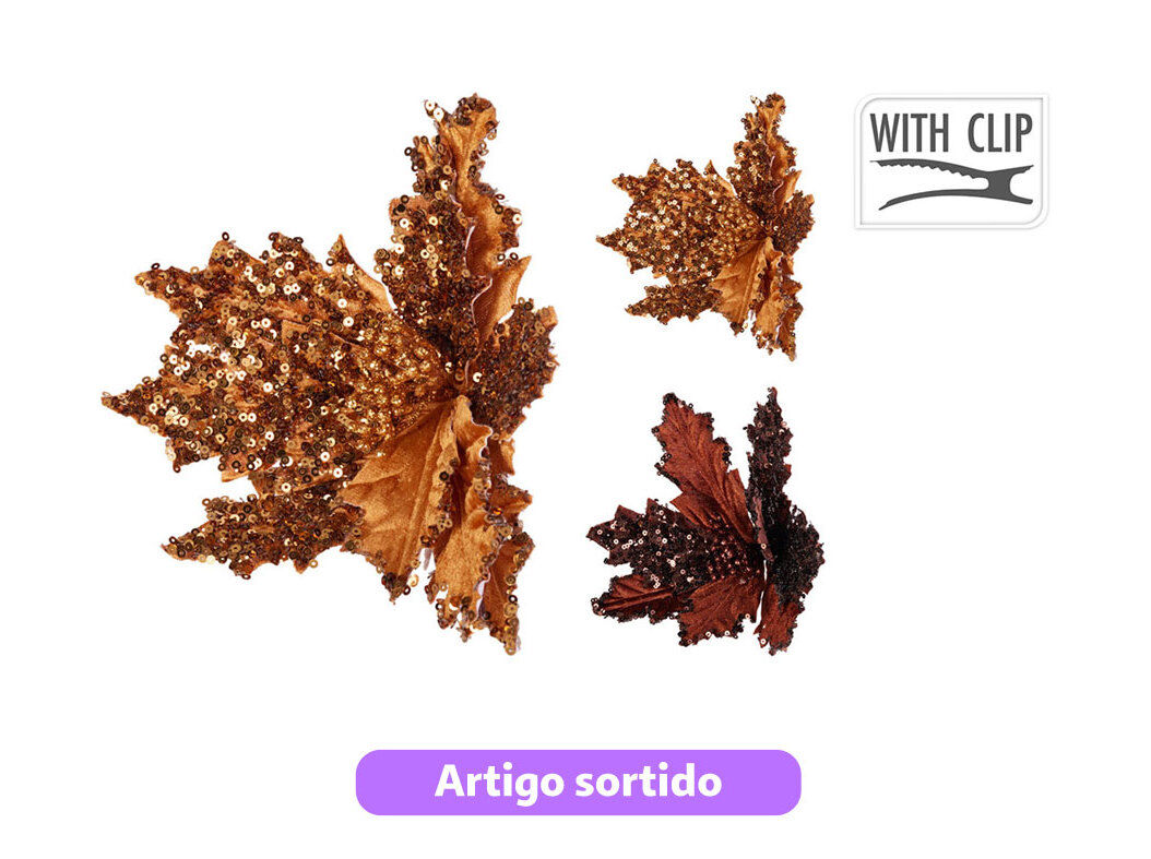 FLOR COM MOLA 23CM CORES SORTIDAS image number 0