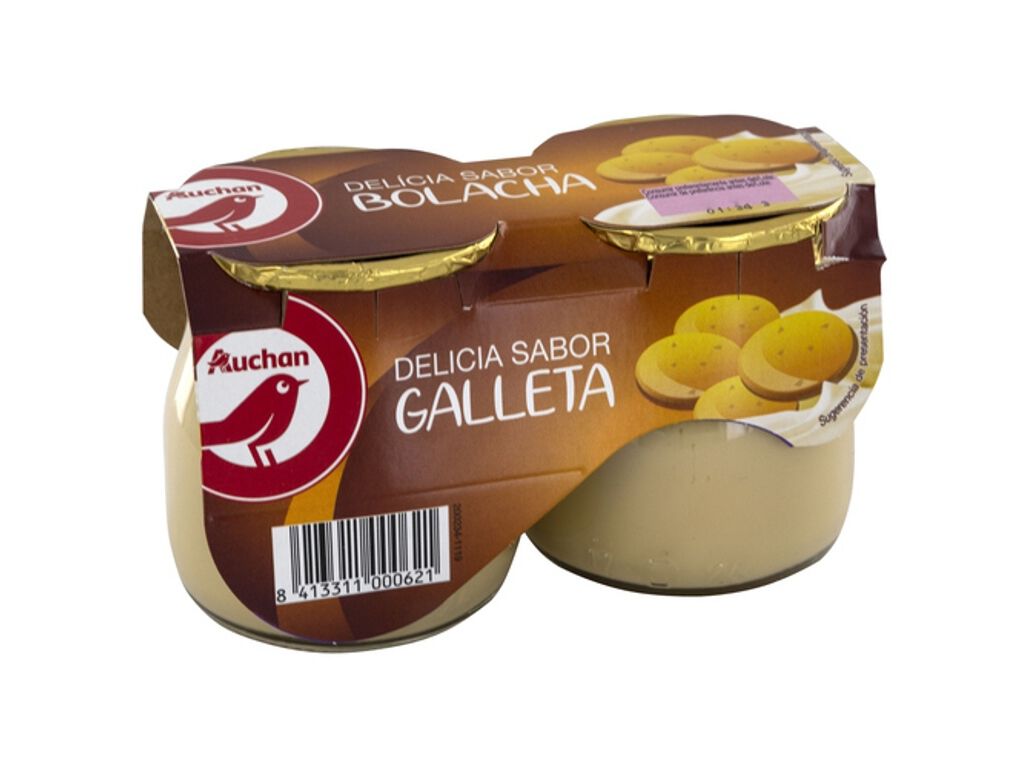 DEL&Iacute;CIA AUCHAN BOLACHA 2X135G