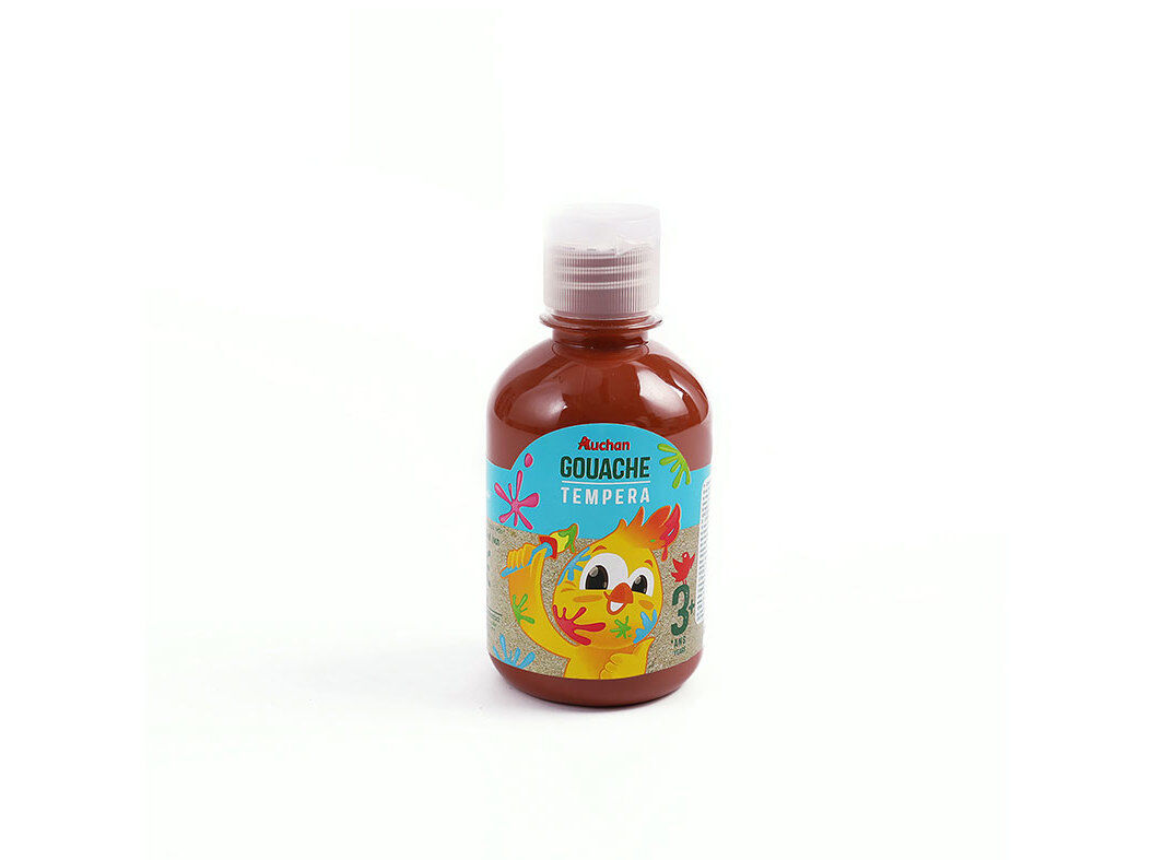 GUACHE AUCHAN CHICKY CASTANHO 250ML