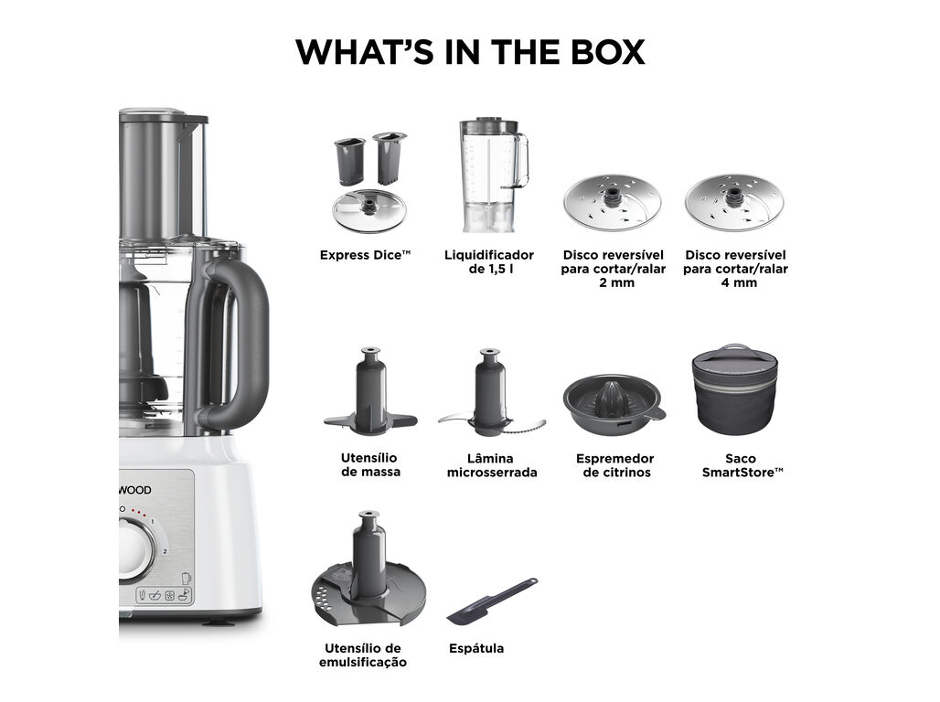 PROCESSADOR DE ALIMENTOS KENWOOD MULTIPRO EXPRESS FDP65.640WH image number 6
