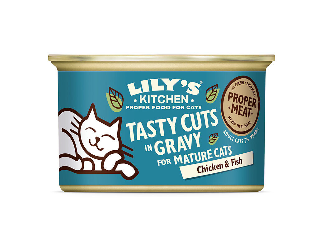 COMIDA H&Uacute;MIDA PARA GATO LILY'S KITCHEN S&Eacute;NIOR FRANGO / PEIXE 85G image number 0