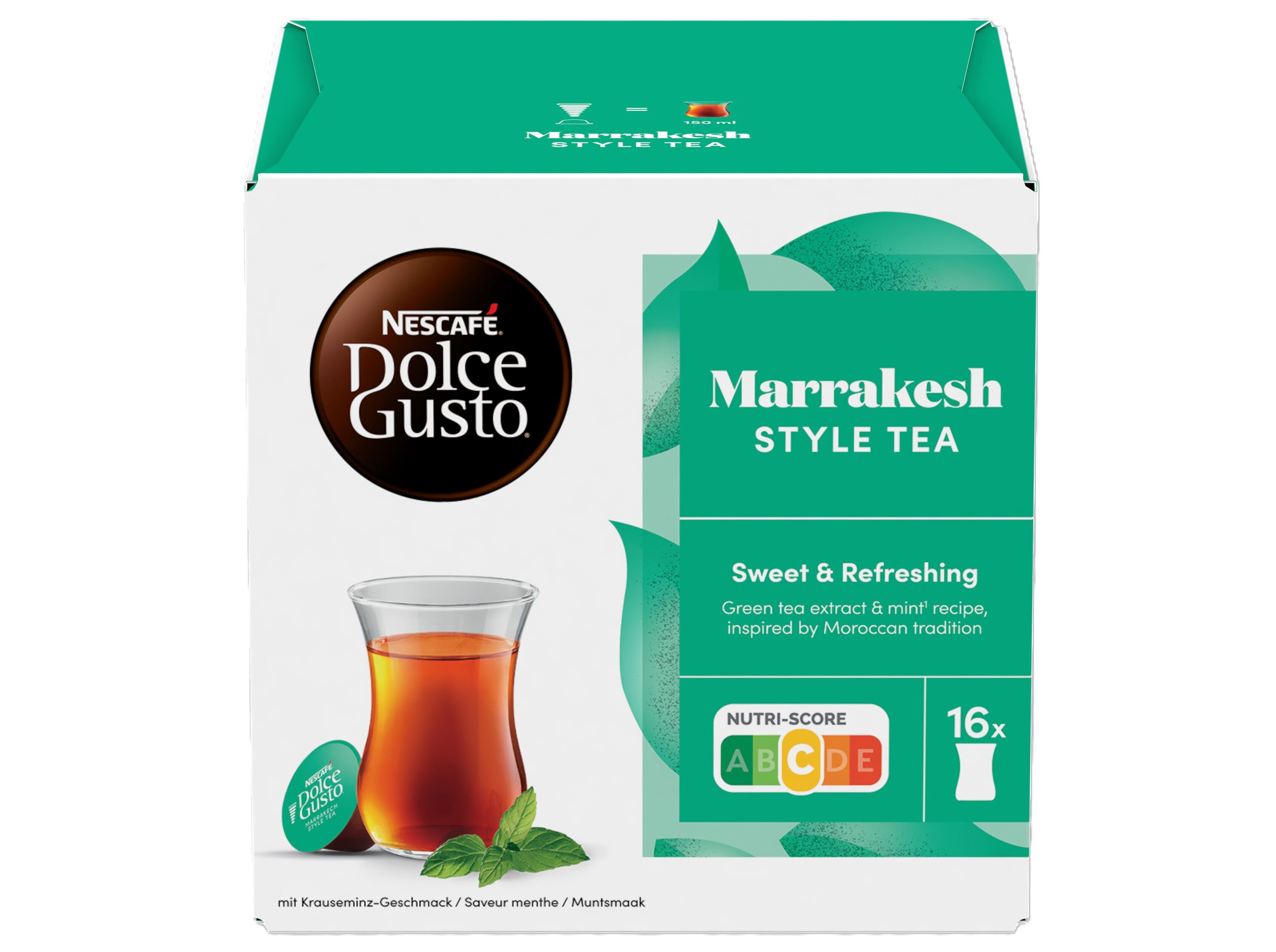 C&Aacute;PSULAS DOLCE GUSTO CH&Aacute; VERDE MARRAKESH 16UN