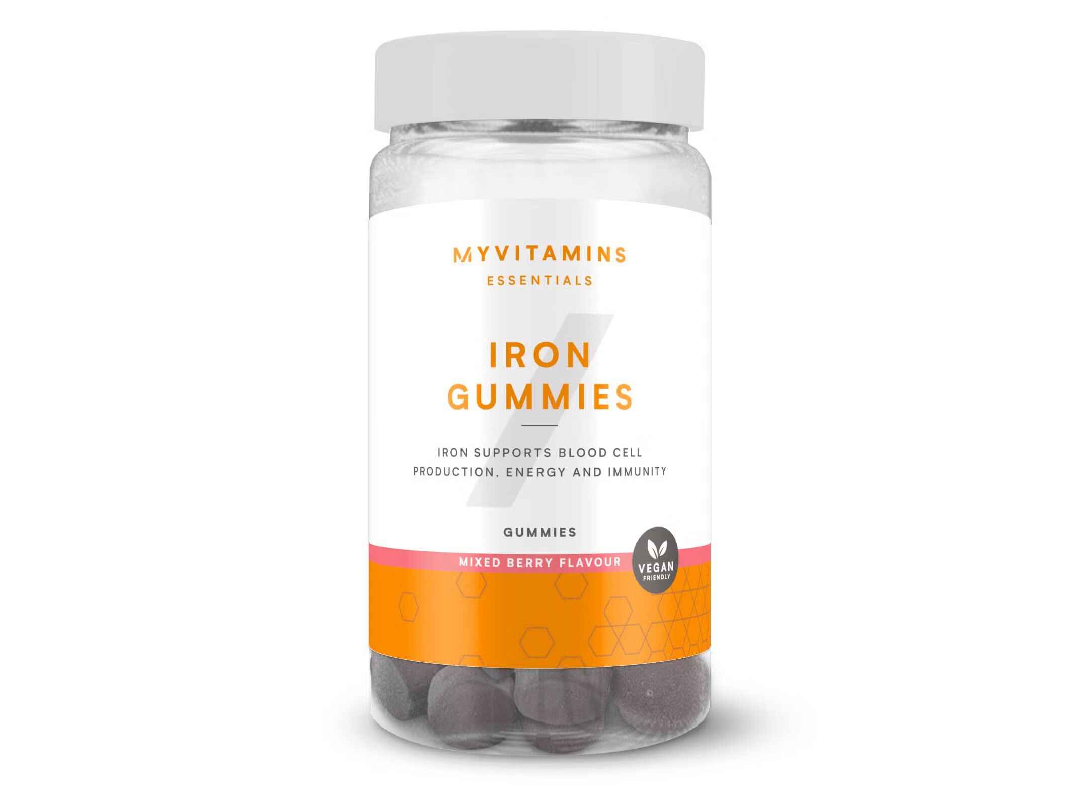 SUPLEMENTO MYPROTEIN MULTIVITAMINAS E FERRO 60 GOMAS image number 1