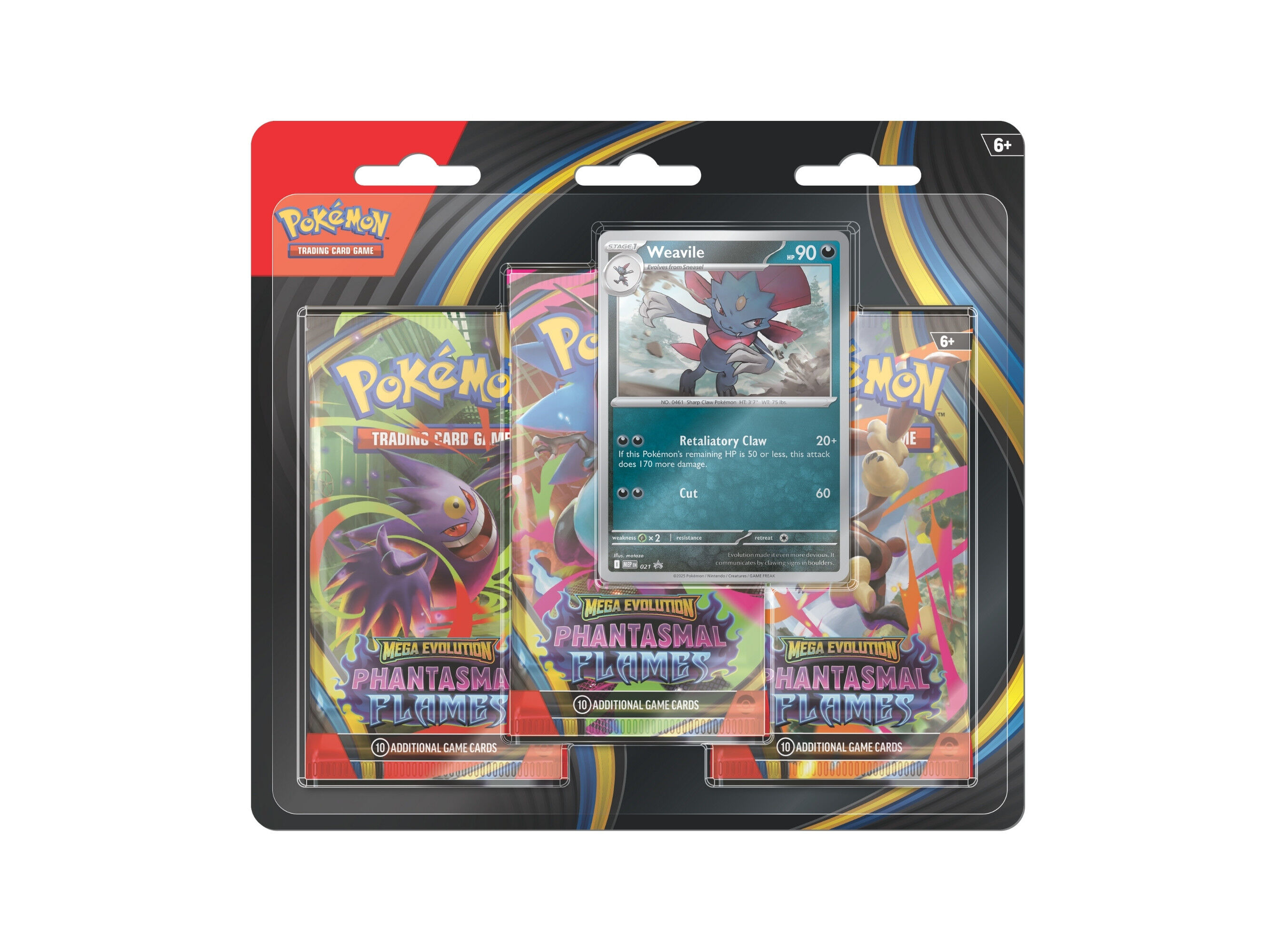 PACK3 BLISTERS POK&Eacute;MON PHANTASMAL FLAMES image number 0