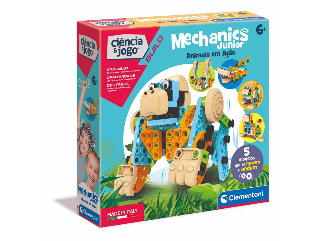 MEC&Acirc;NICA JR CLEMENTONI ANIMAIS EM A&Ccedil;&Atilde;O