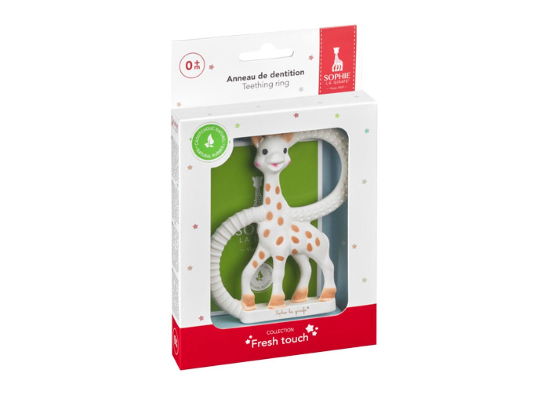 ANEL DENTI&Ccedil;&Atilde;O SOPHIE LA GIRAFE BORRACHA NATURAL 18CM image number 1