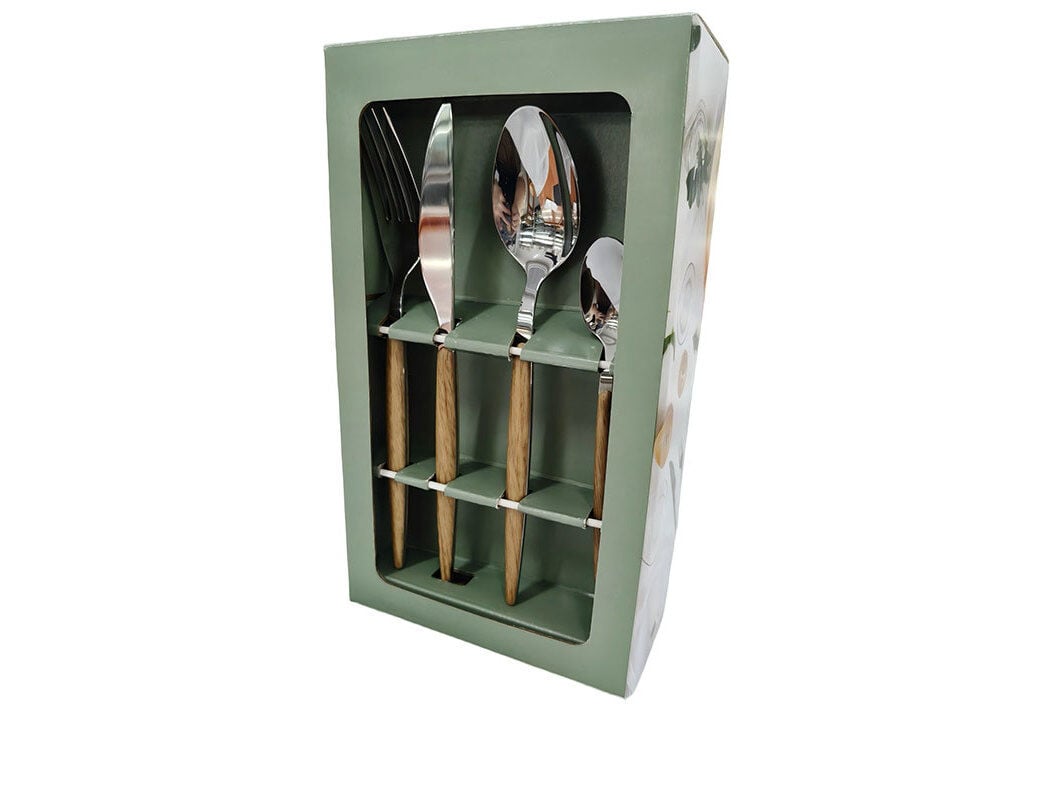 FAQUEIRO ACTUEL INOX+ABS 24 PE&Ccedil;AS