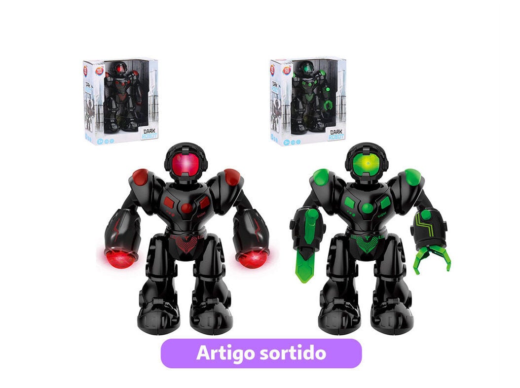 ROBOT ONE TWO FUN COM LUZ E SOM CORES SORTIDAS