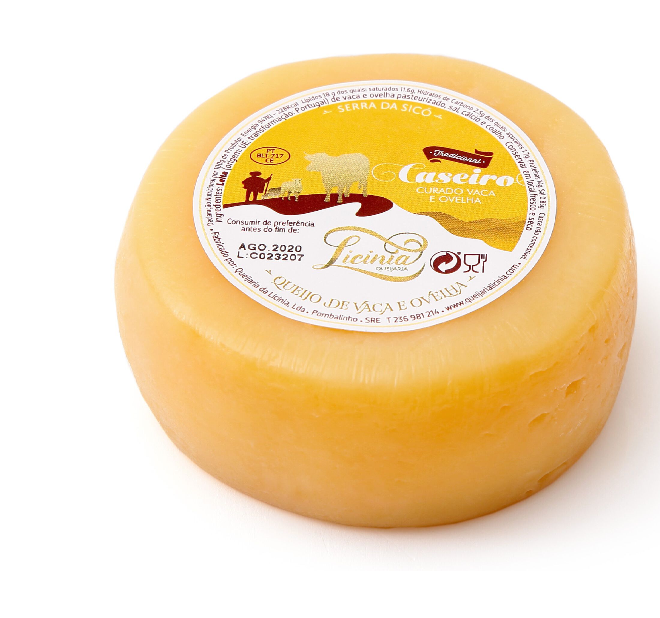 QUEIJO LICINIA AMANTEIGADO VACA E OVELHA 200G