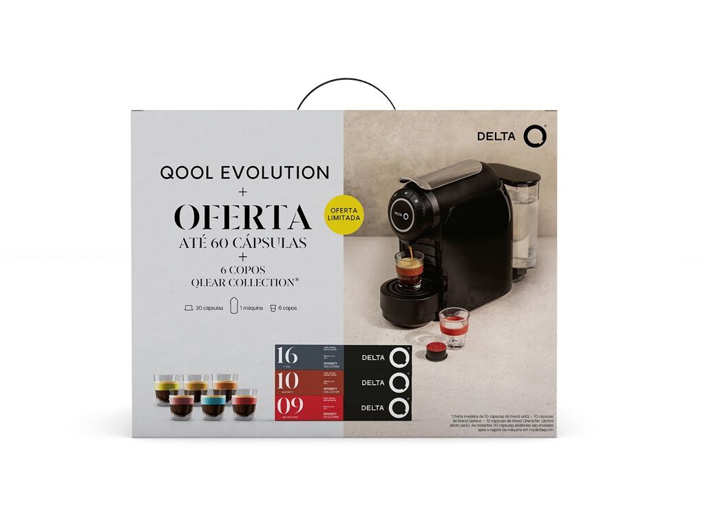 QIT M&Aacute;Q. CAF&Eacute; EXPRESSO DELTA Q QOOL EVOLUTION + 6 COPOS BRANCA image number 0