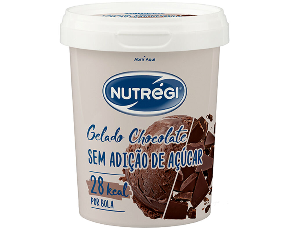GELADO NUTR&Eacute;GI SEM A&Ccedil;&Uacute;CAR CHOCOLATE 500ML
