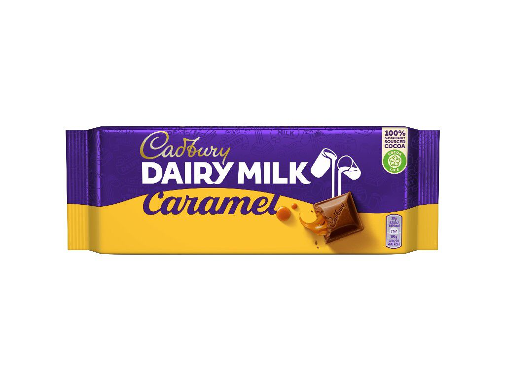 TABLETE DE CHOCOLATE CADBURY DAIRY MILK CARAMEL 180 G image number 0