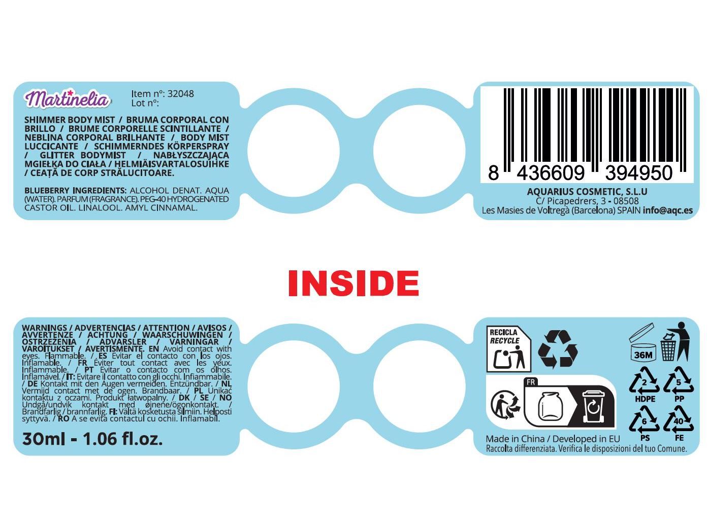 BODY MIST MARTINELIA C/ BRILHO TULE 30 ML image number 3