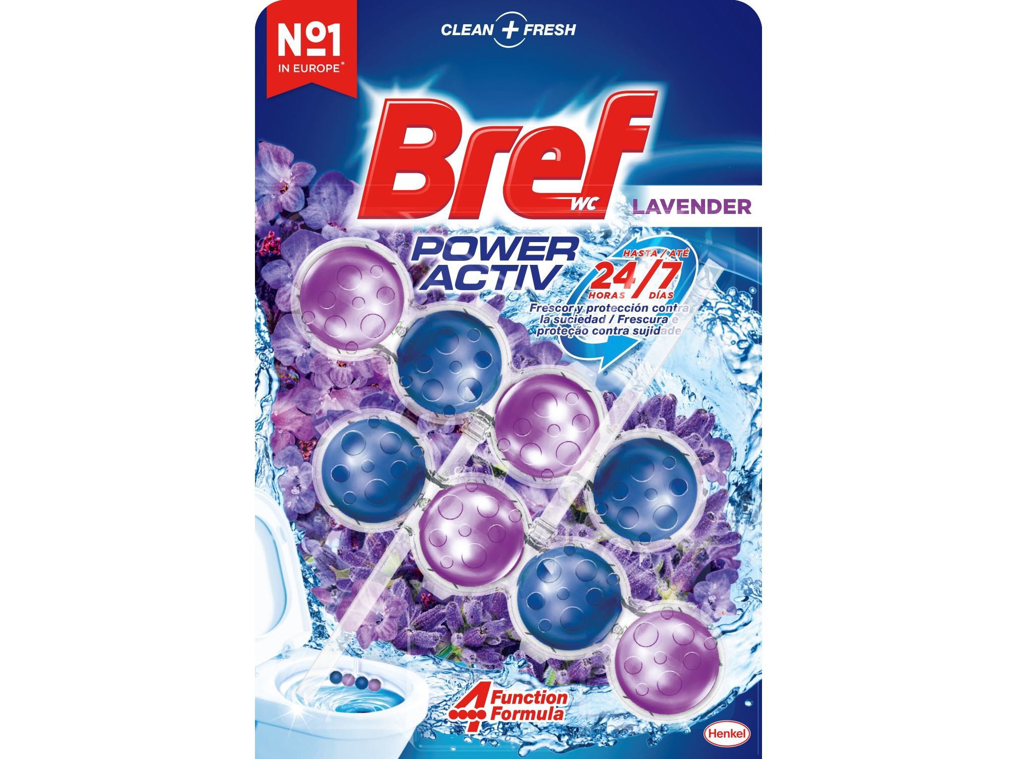 BLOCO BREF SONASOL SANIT&Aacute;RIO DUPLO LAVANDA 2UN