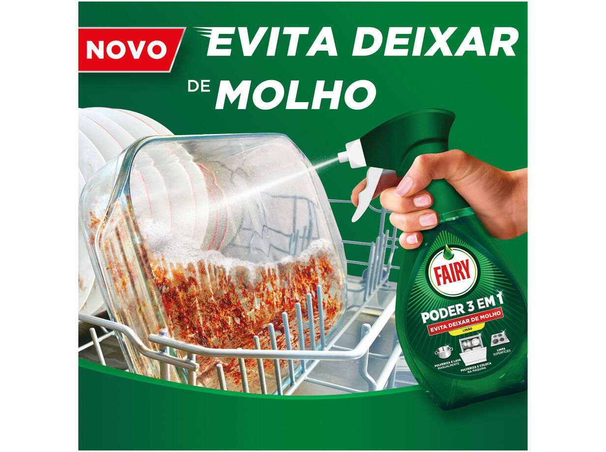 DETERGENTE LOI&Ccedil;A MANUAL FAIRY SPRAY LIM&Atilde;O REC 500ML image number 1
