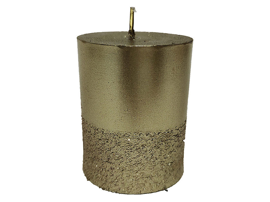 VELA PILAR ACTUEL BASE COM EFEITO DOURADO 5X6CM image number 0