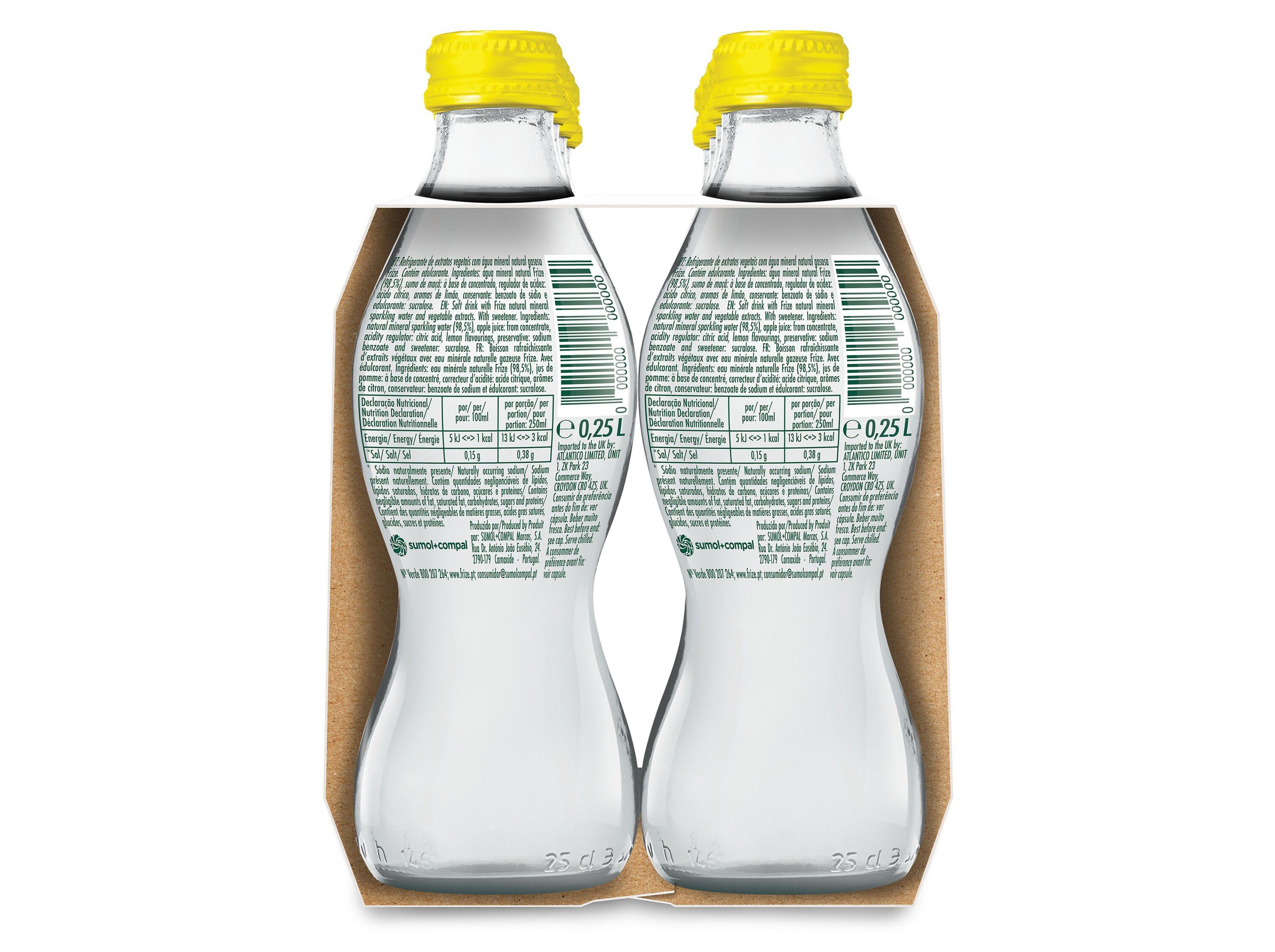 BEBIDA COM G&Aacute;S FRIZE LIM&Atilde;O 8X0.25L image number 1