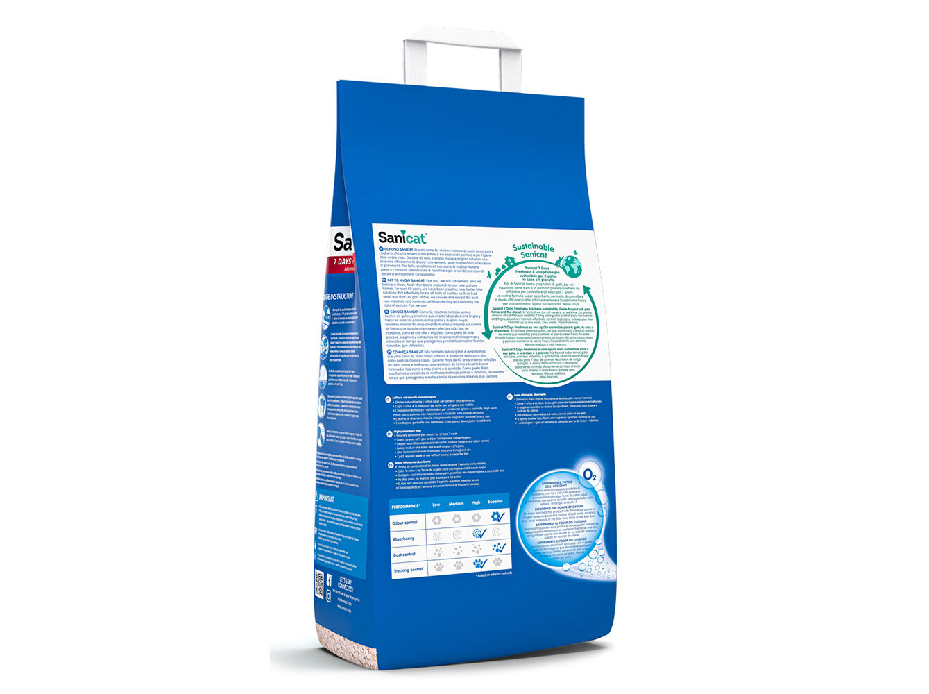 AREIA PARA GATO SANICAT ALO&Eacute; 7 DIAS 4L image number 1