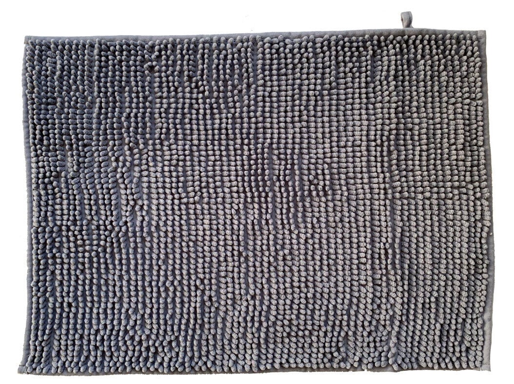 TAPETE CASA DE BANHO CHENILLE ACTUEL 900G CINZENTO 50X70CM image number 1