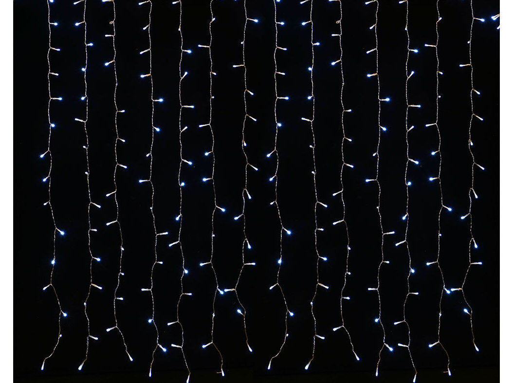 CORTINA DE LUZES NATAL ACTUEL BRANCAS EXTERIOR 240LED image number 1