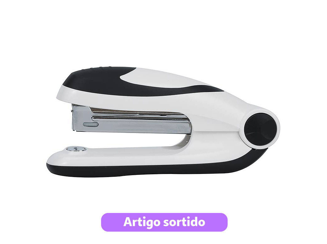 CONJUNTO DE MINI AGRAFADOR N.10 AUCHAN E CAIXA COM 400 AGRAFOS CORES SORTIDAS image number 5