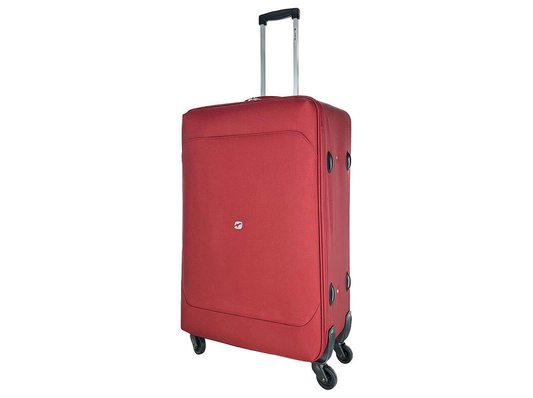 MALA DE VIAGEM GRANDE FLEX&Iacute;VEL AIRPORT VERMELHO 4 RODAS 75X48X24CM