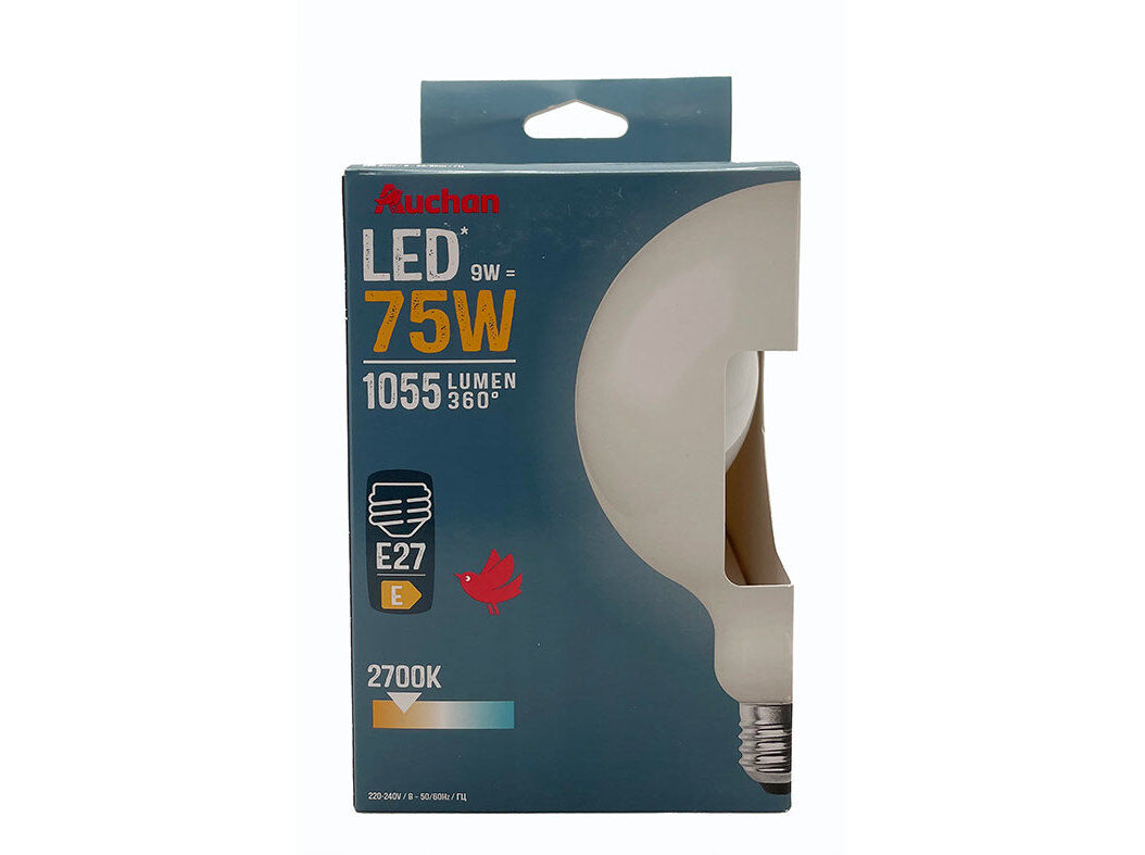 L&Acirc;MPADA LED AUCHAN E27 75W G95 LUZ AMARELA image number 0