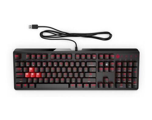 TECLADO GAMING HP CHERRY RED USB PT OMEN ENCODER image number 0