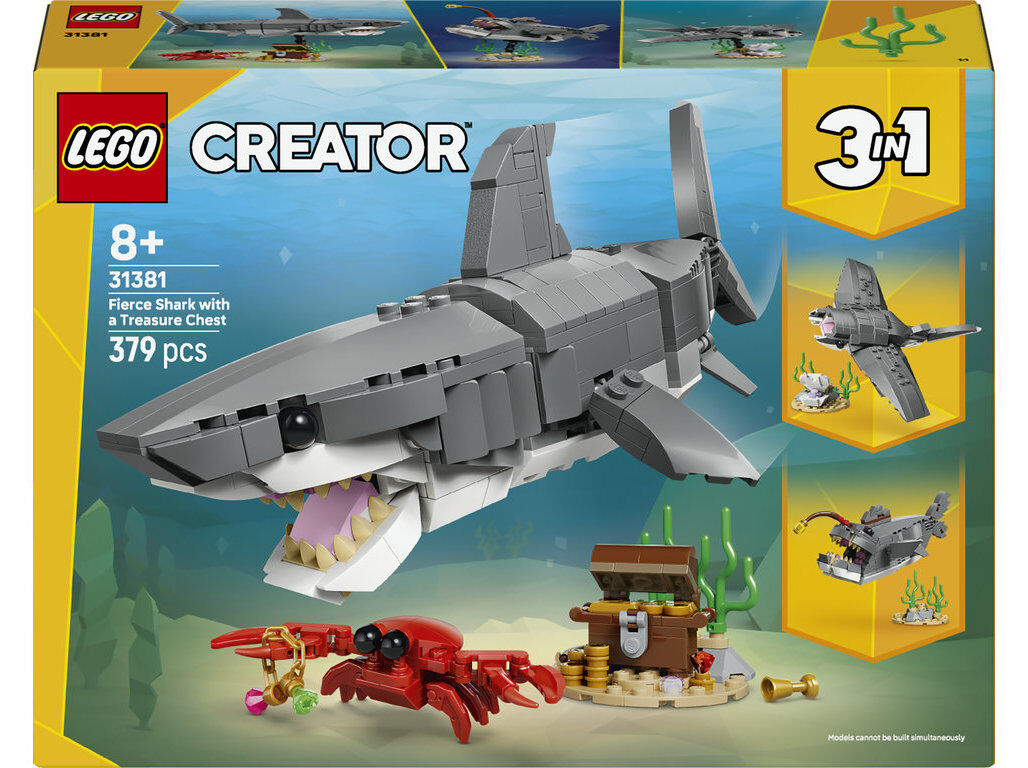 TUBAR&Atilde;O FEROZ COM BA&Uacute; DO TESOURO LEGO CREATOR 31381