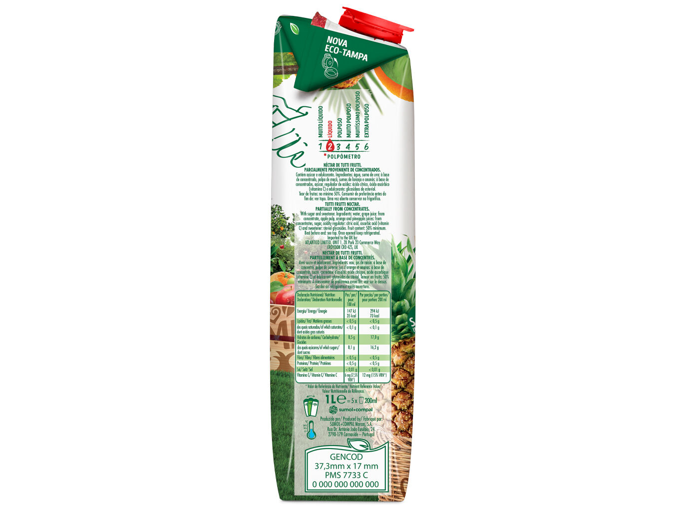 N&Eacute;CTAR COMPAL CL&Aacute;SSICO TUTTI FRUTTI 1L image number 1