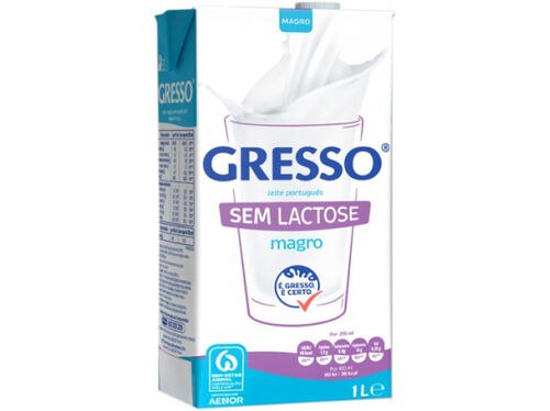 LEITE S/LACTOSE GRESSO UHT MAGRO 1 LITRO image number 0
